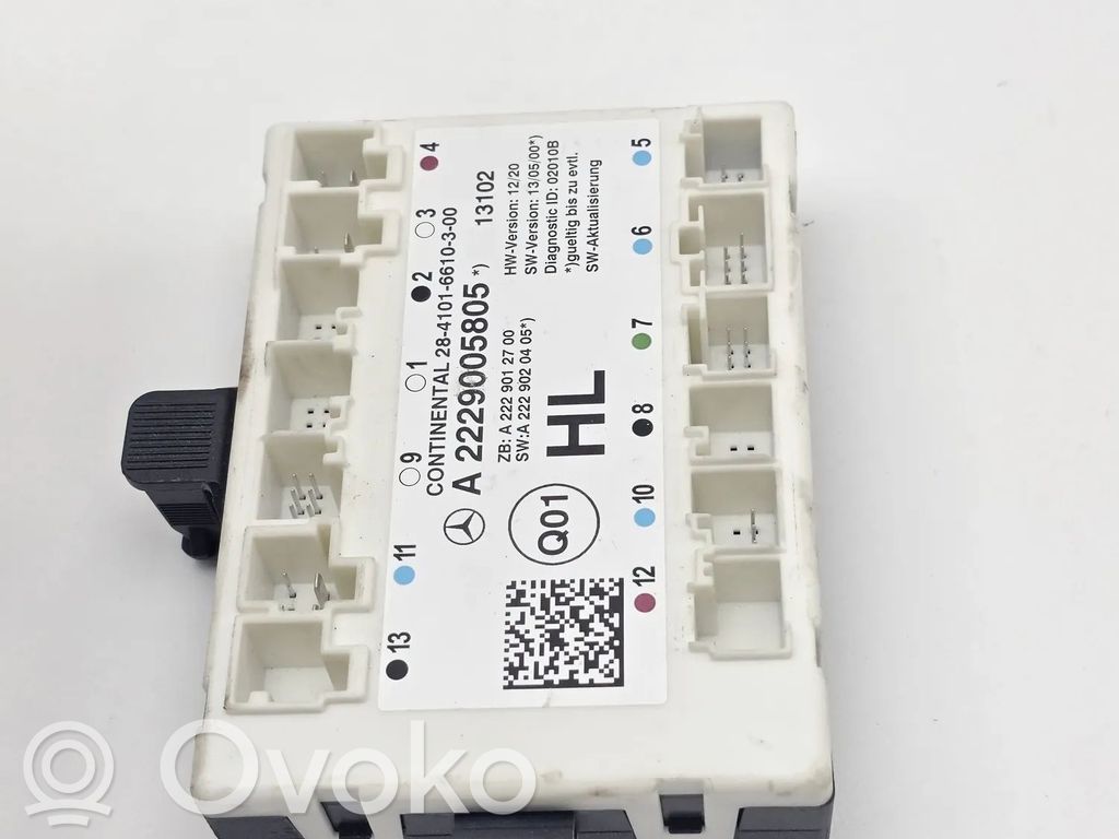 Unité de commande module de porte   A2229005805,A2229012700,A2229020405