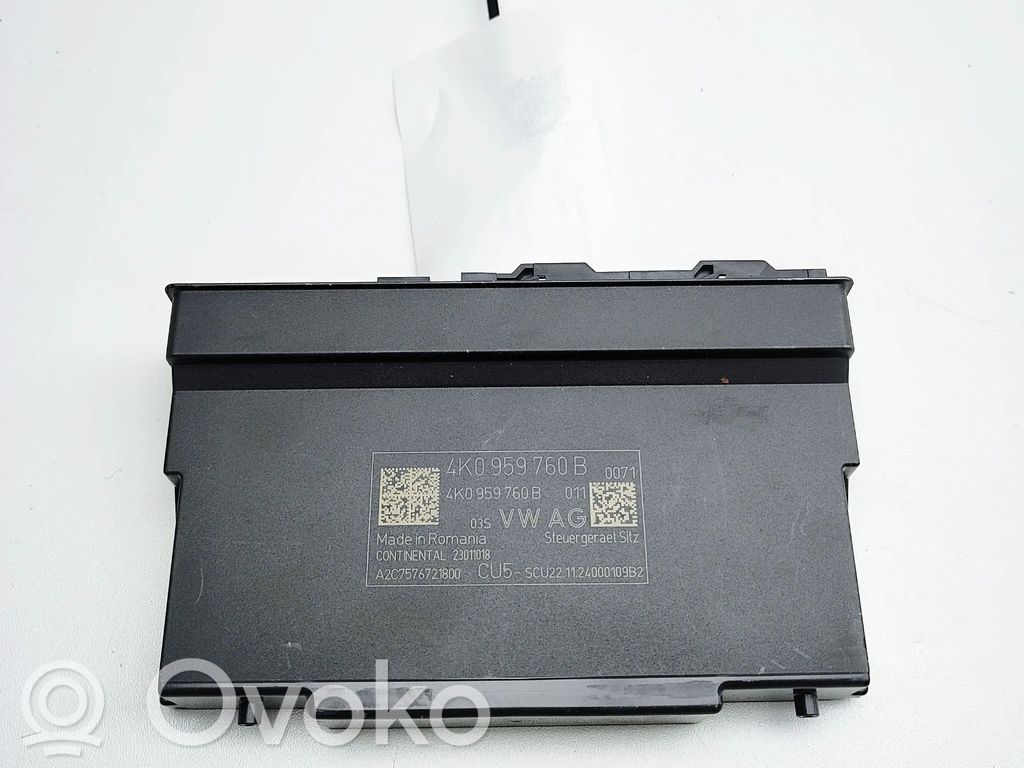 Porsche 911 992 Unidad de control del asiento