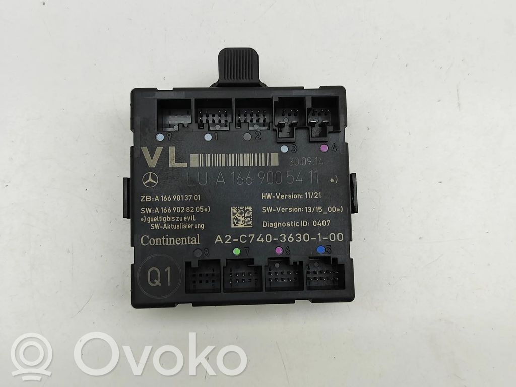 Unité de commande module de porte   A1669013701,A1669028205,A1669005411,A2C7403630100
