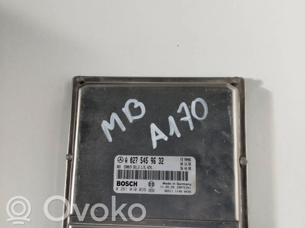Mercedes-Benz A W168 Engine control unit/module 