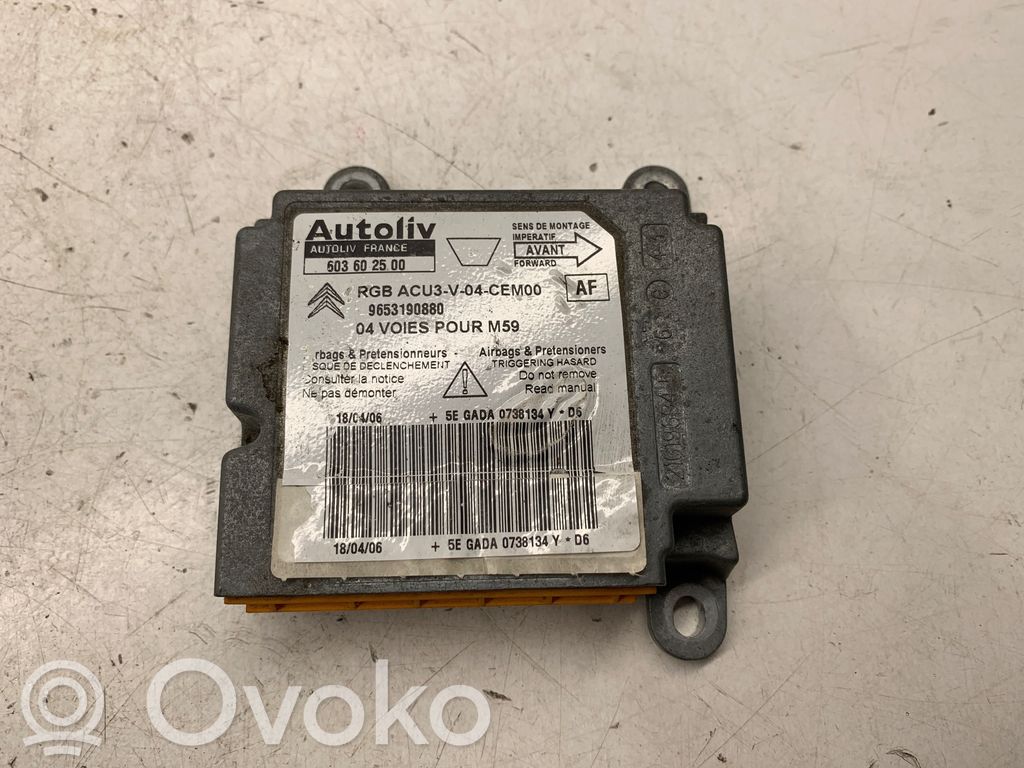 Peugeot Partner Airbag control unit/module 