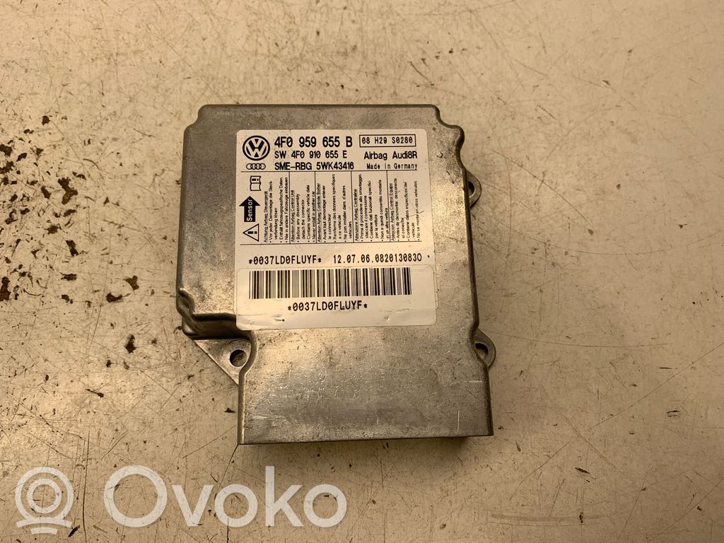 Airbagsteuergerät   4F0959655B,SW4F0910655E,5WK43416,0037LD0FLUYF,08H29S0280