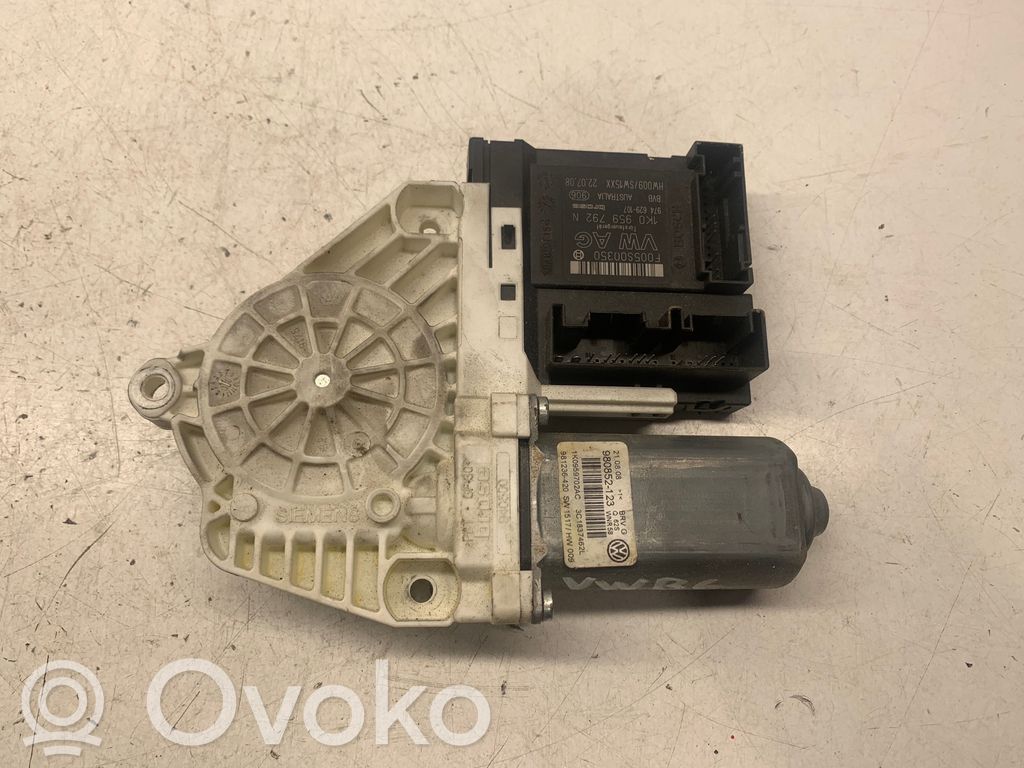 Volkswagen PASSAT B6 Silnik regulatora szyby drzwi przednich 