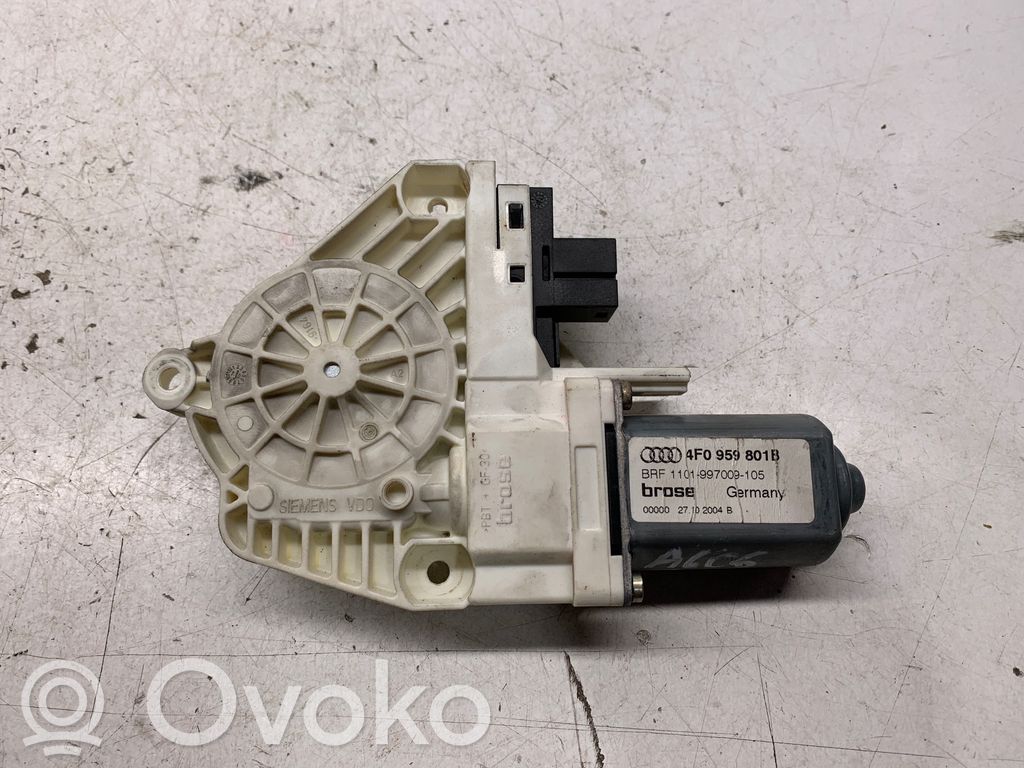 Audi A6 S6 C6 4F Silnik regulatora szyby drzwi przednich 