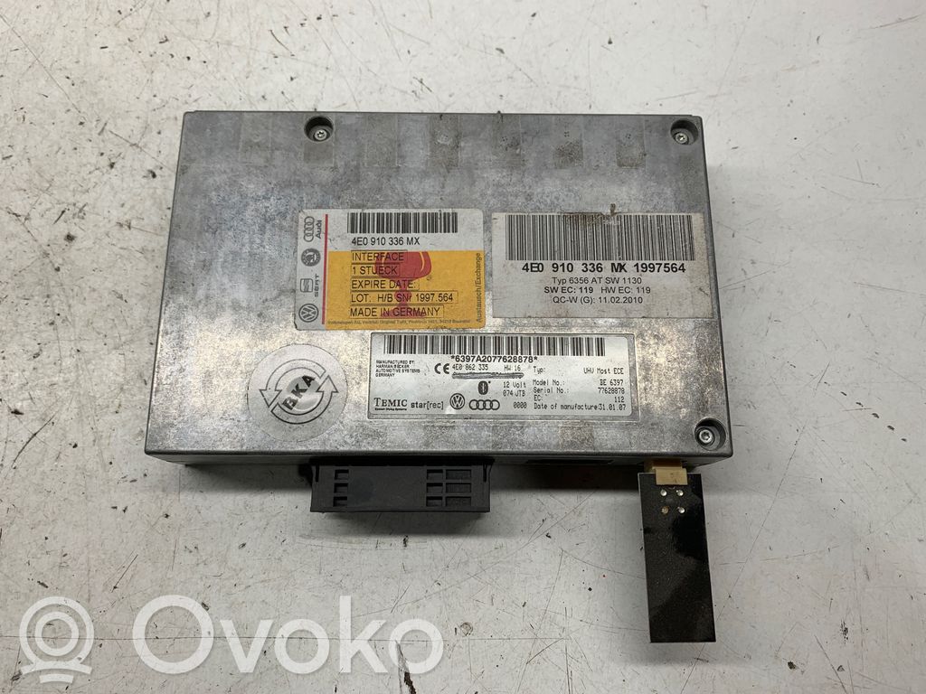 Audi A6 S6 C6 4F Bluetooth modulis 
