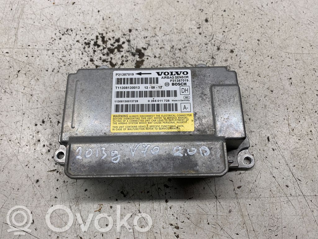 Volvo V70 Airbag control unit/module 