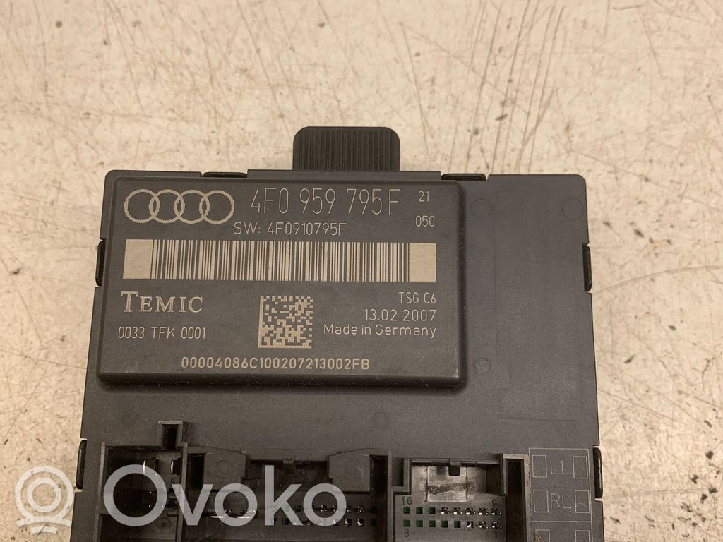 Audi A6 S6 C6 4F Door control unit/module 