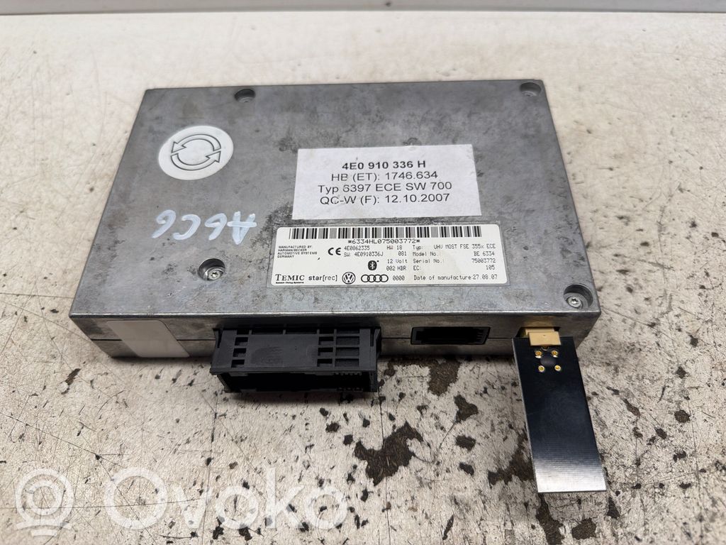 Bluetooth control unit module   4E0910336H,1746634