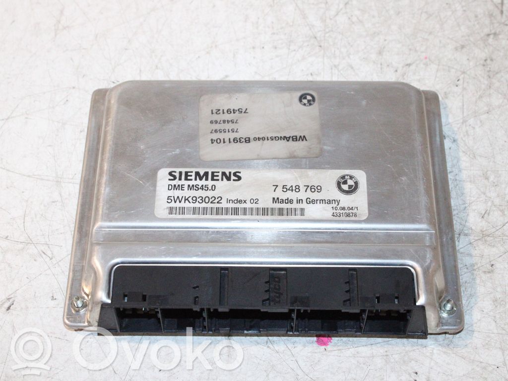 BMW 5 E60 E61 Calculateur moteur ECU 