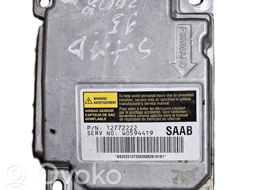 Airbag control unit/module   12772222,2213735030,W0594419,A222137350