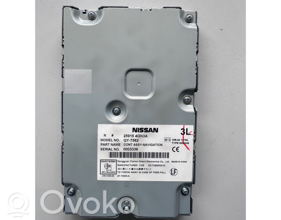 Infiniti Q50 GPS navigation control unit/module 