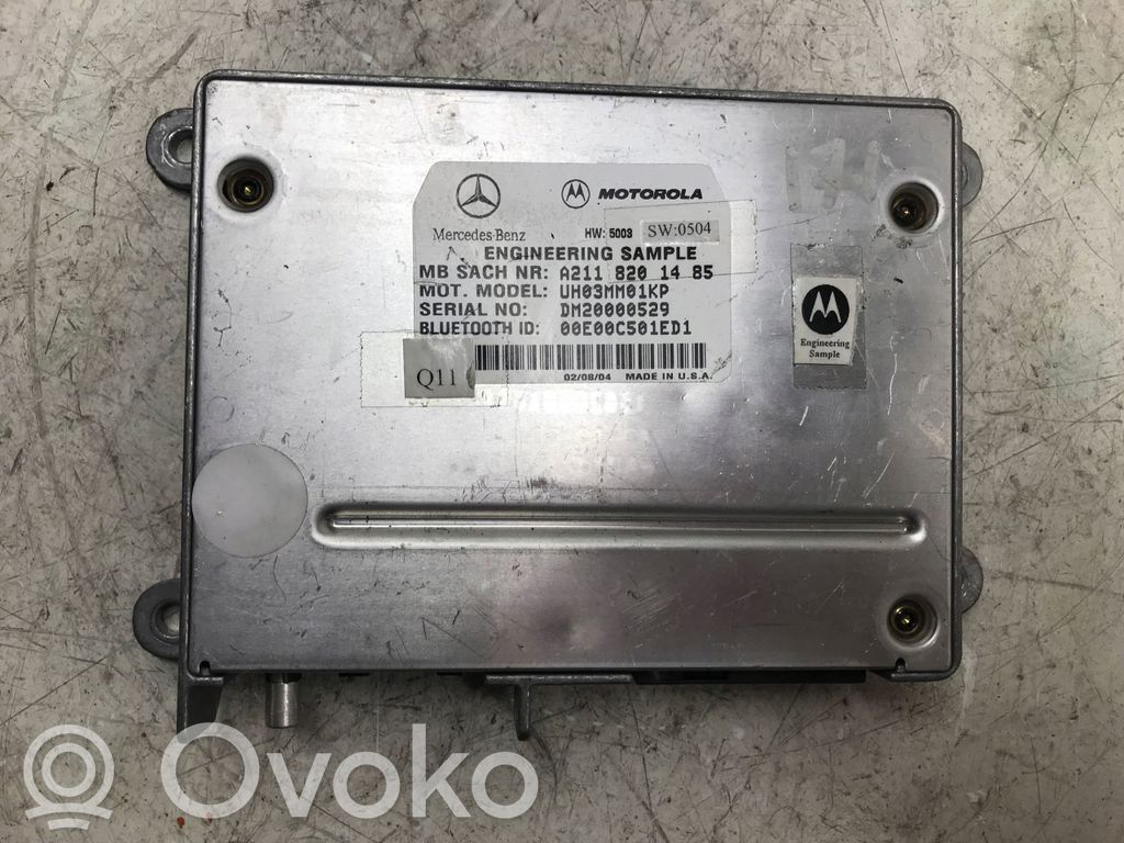 Mercedes-Benz E W211 Bluetooth control unit module 