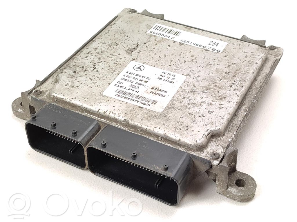 Engine control unit/module ECU   6519000700,A6519000700,20260211HCR0858,6519010600,OM651