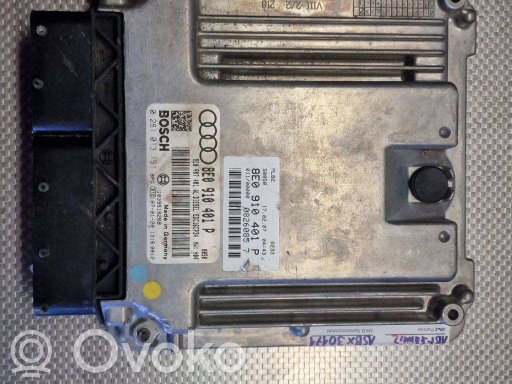 Engine control unit/module   8E0910401P