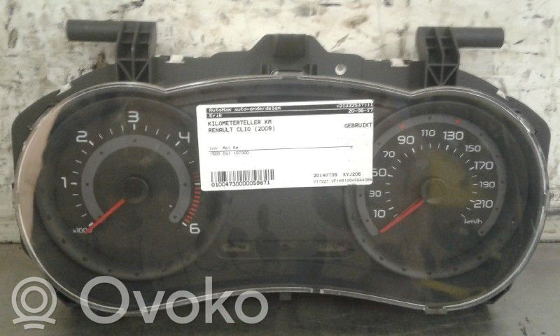 Renault Clio III Speedometer (instrument cluster) 