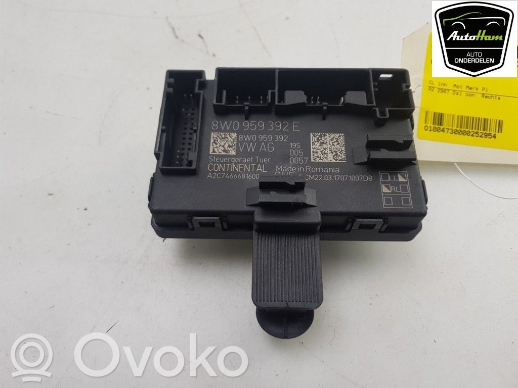 Audi A4 S4 B9 Door central lock control unit/module 