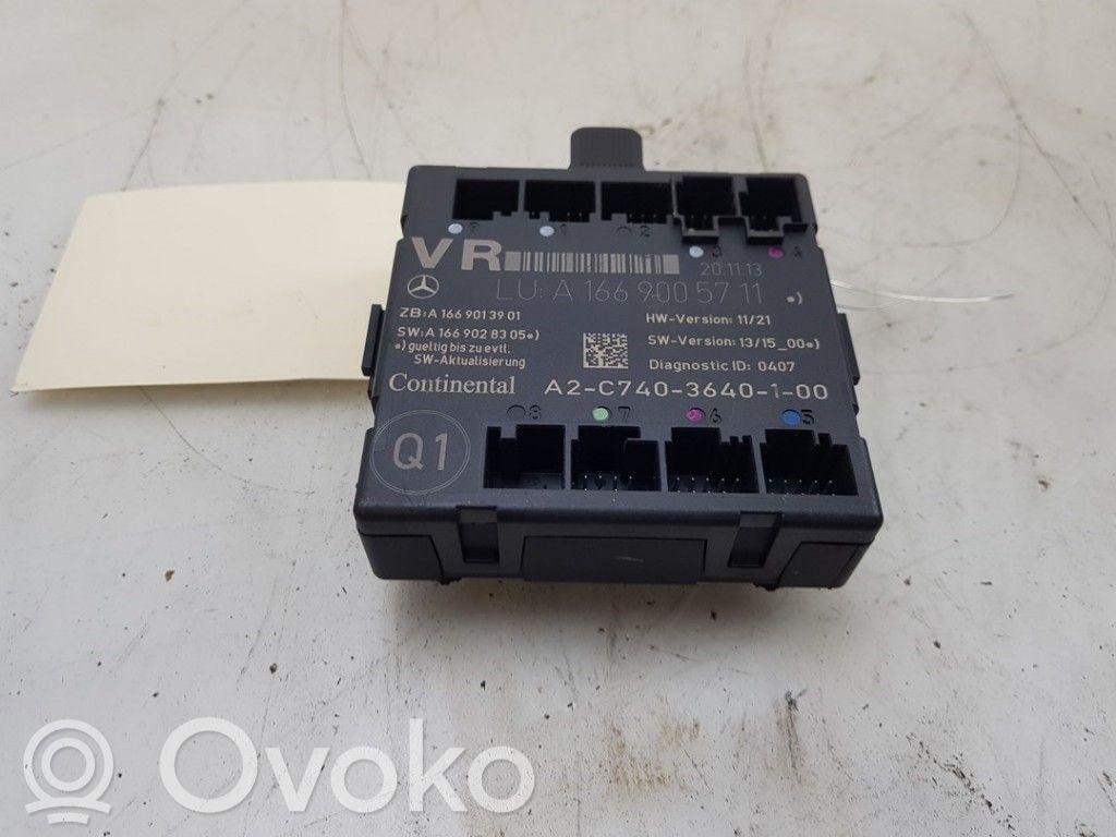 Mercedes-Benz A W176 Centralina/modulo chiusura centralizzata portiere