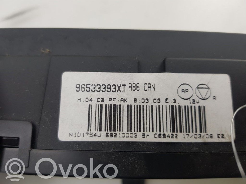 Citroen C3 Climate control unit 