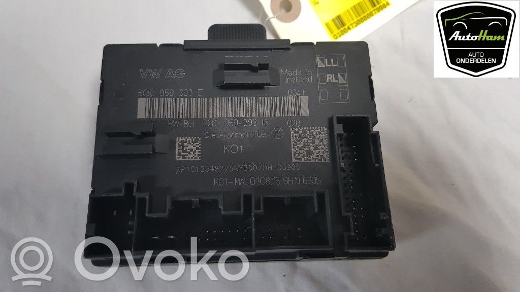 Audi A3 S3 8V Unidad de control/módulo del bloqueo de puertas 