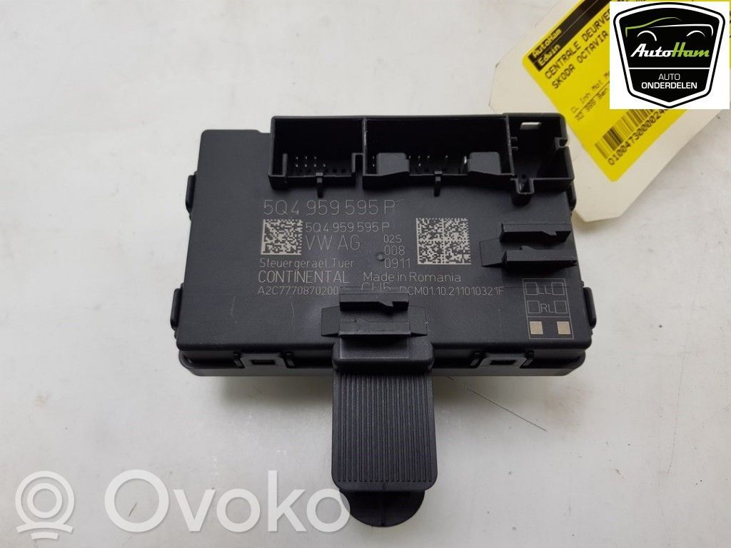 Skoda Octavia Mk4 Unidad de control/módulo del bloqueo de puertas