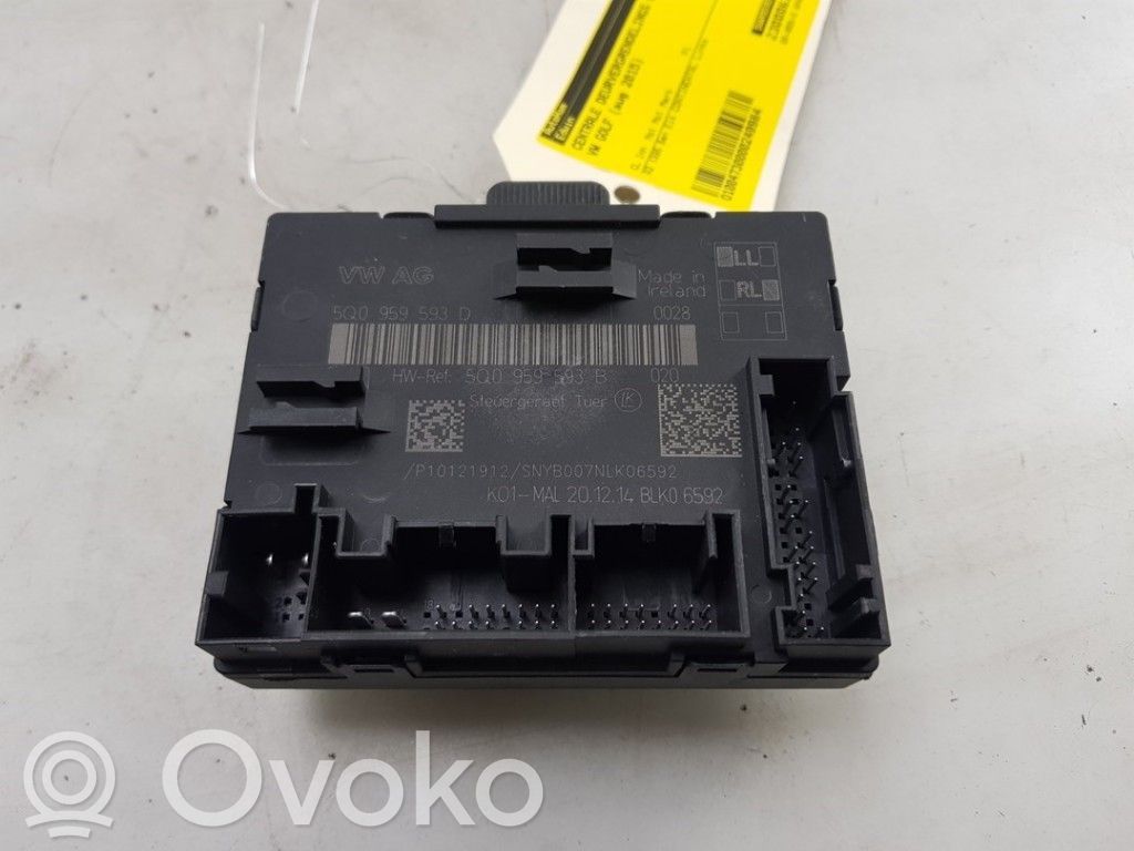 Volkswagen Golf VII Door central lock control unit/module 