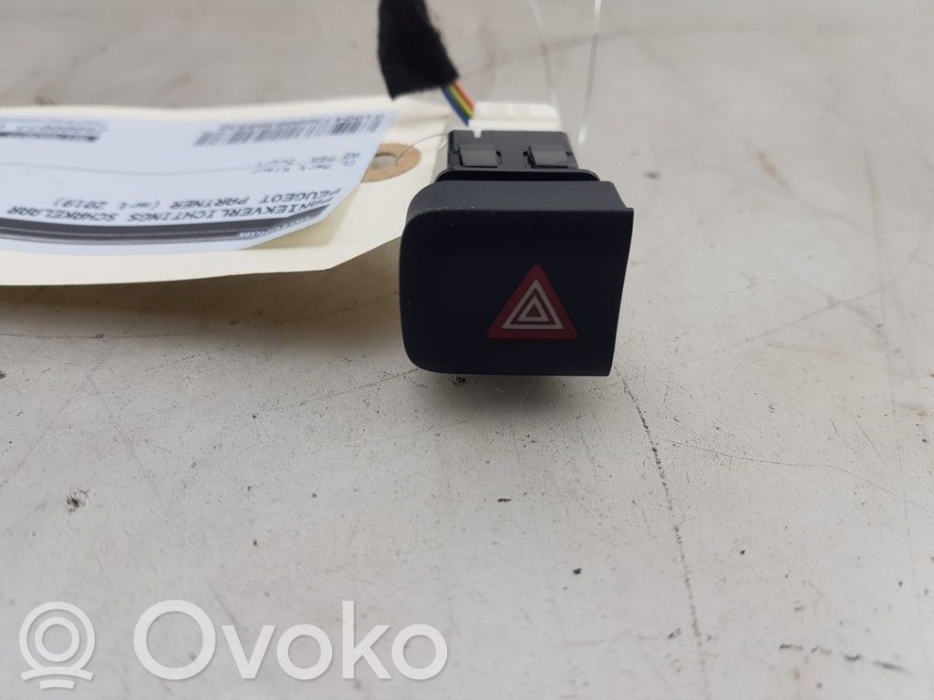 Peugeot Partner III Hazard light switch 