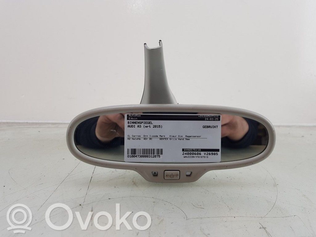 Audi A3 S3 8V Espejo retrovisor (interior) 