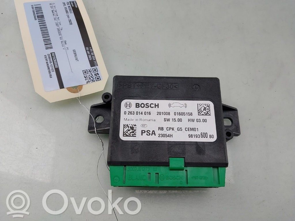 Opel Vivaro Centralina/modulo sensori di parcheggio PDC