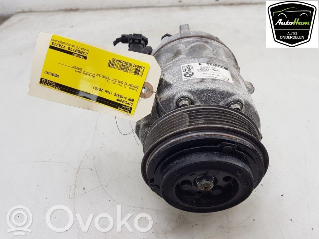 BMW 5 G30 G31 G38 Kompresor / Sprężarka klimatyzacji A/C 