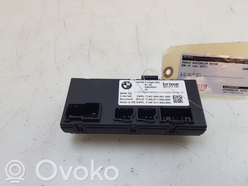 BMW iX Trunk lid opening control unit 