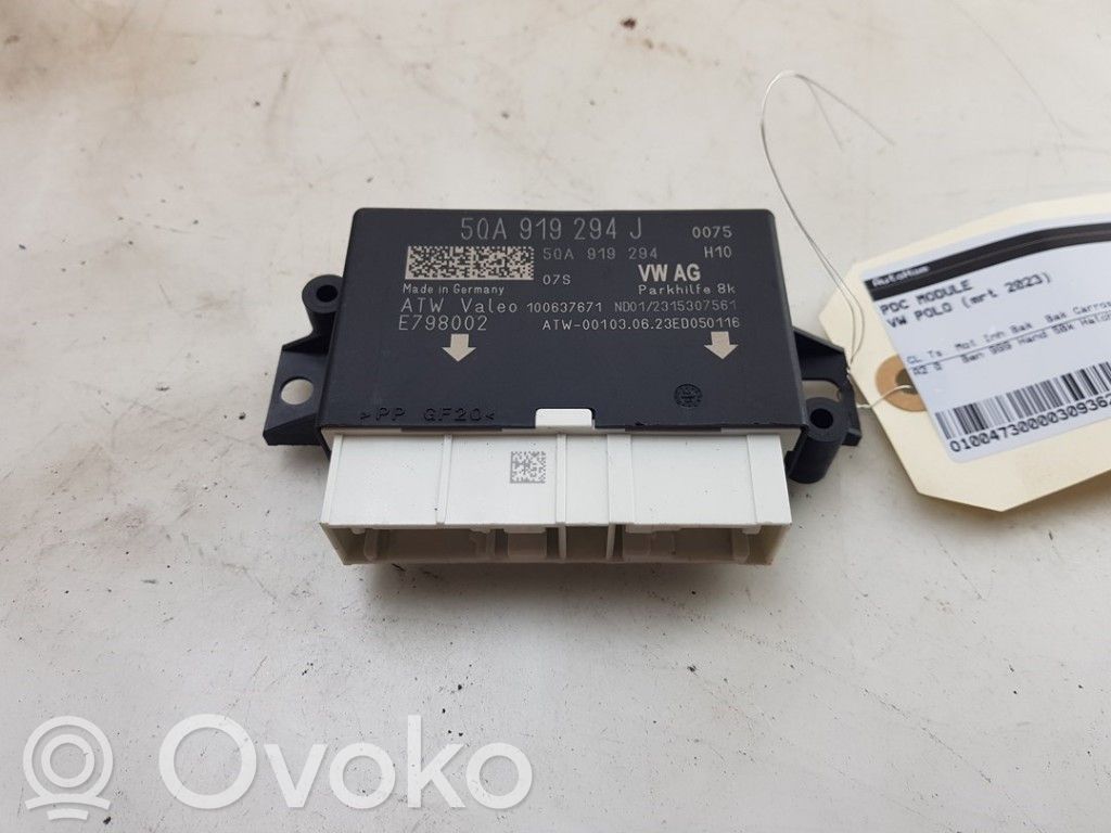 Volkswagen Polo VI Sterownik / Moduł parkowania PDC 