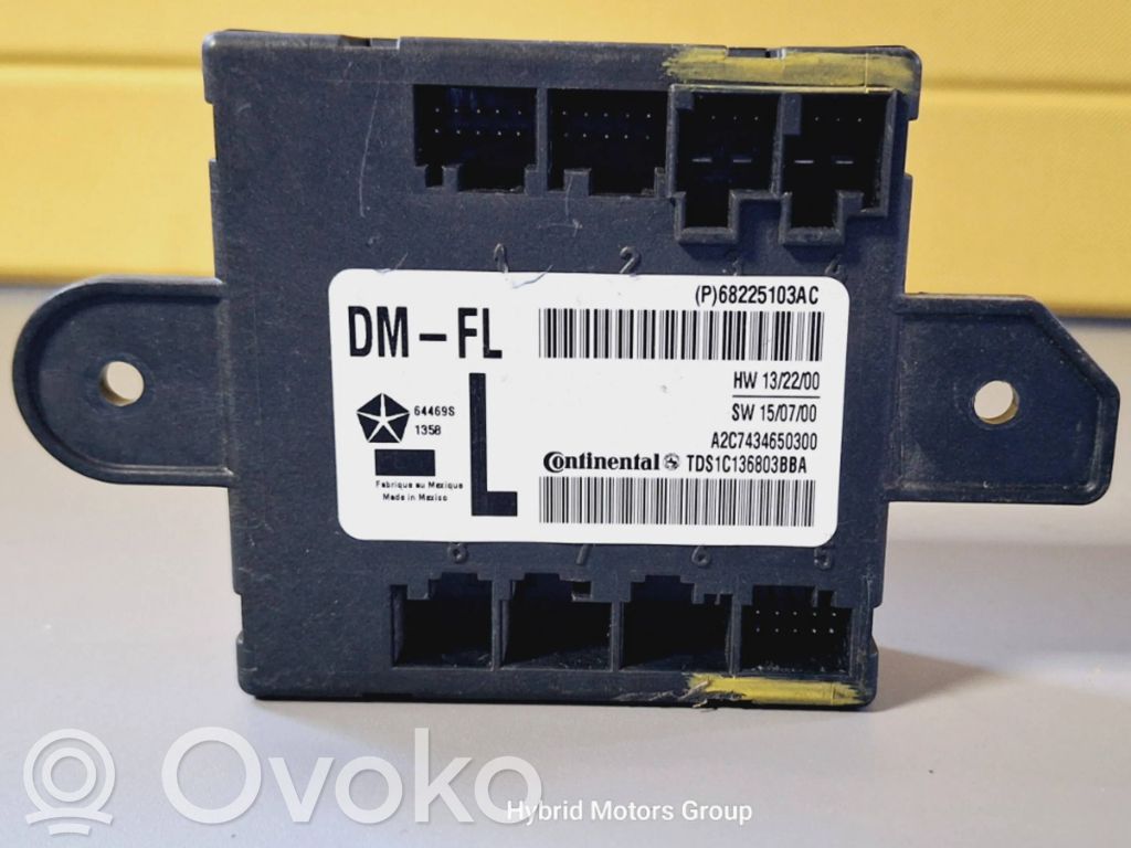 Unité de commande module de porte   68225103AC,A2C7434650300,TDS1C136803BBA