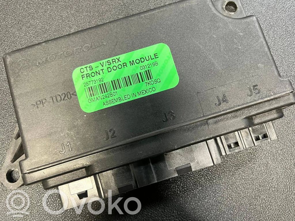 Autres unités de commande / modules   25773192,031219B,GMAN242B01