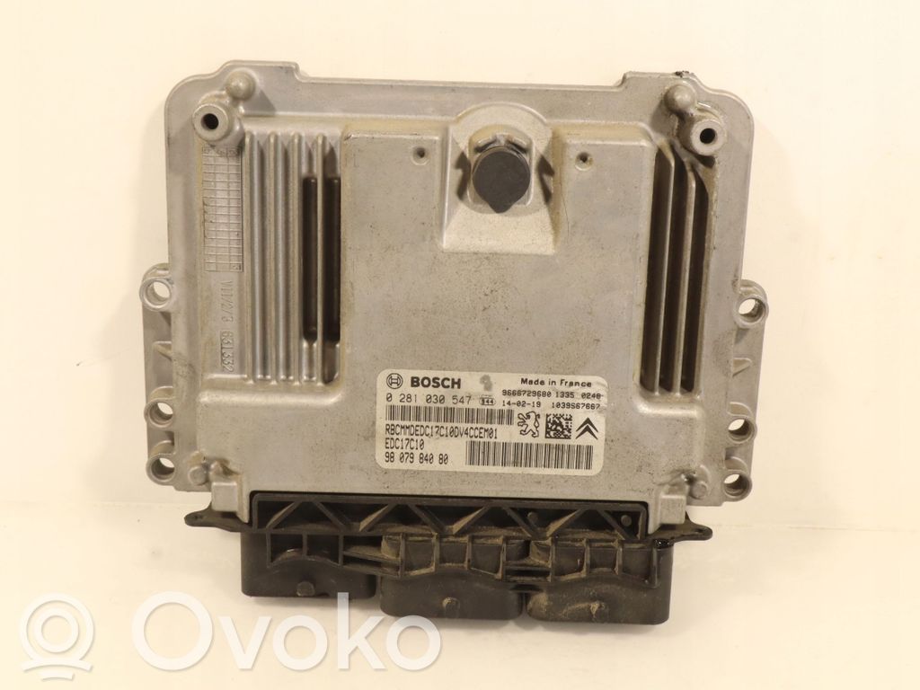 Unité de commande, module ECU de moteur   9807984080