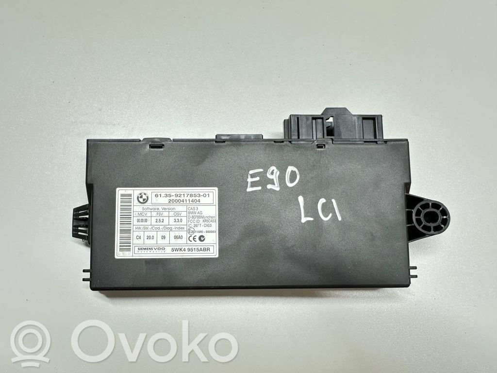 BMW 3 E90 E91 CAS valdymo blokas/ modulis 