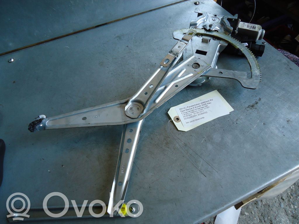 Opel Meriva A Macara geam față fără motor 