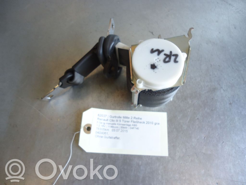 Renault Clio III Pas bezpieczeństwa fotela tylnego