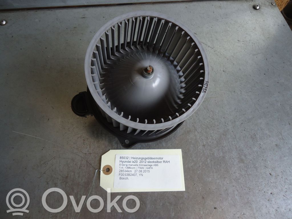 Hyundai ix20 Ventilator aerotermă 