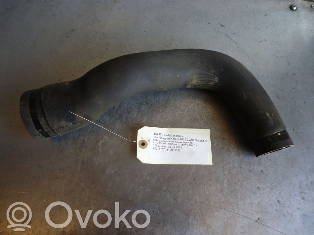 Opel Insignia A Air intake hose/pipe 
