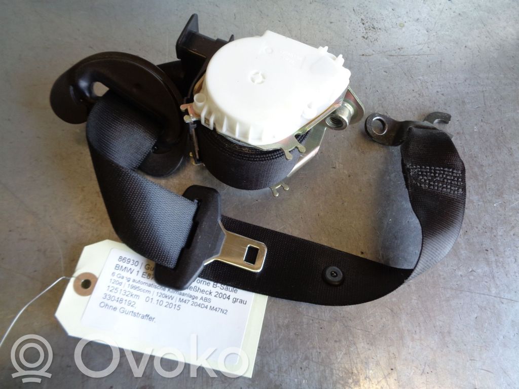 BMW 1 E81 E87 Cintura di sicurezza anteriore 