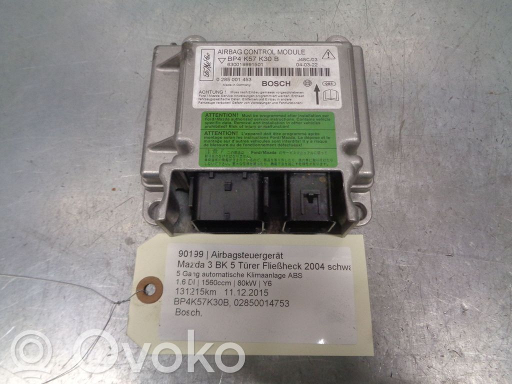 Mazda MX-3 Unitate/modul de comandă airbaguri 