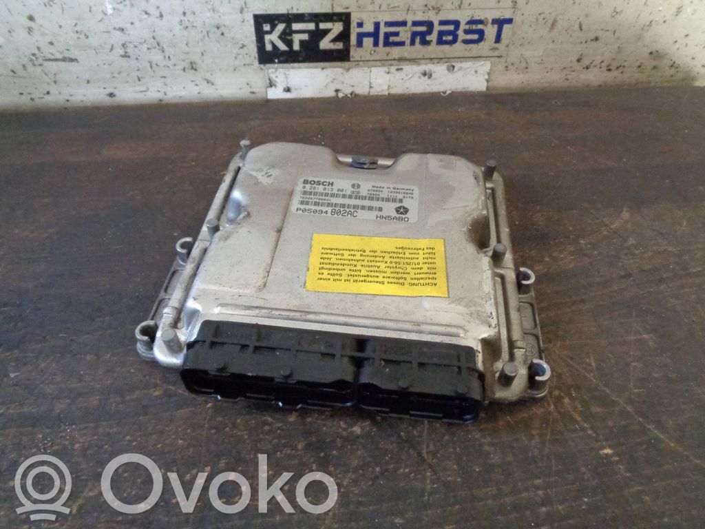 Unidad de control/módulo del motor   P05094802AC,P05094802AC,0281013001,0281013001,P05094802AC