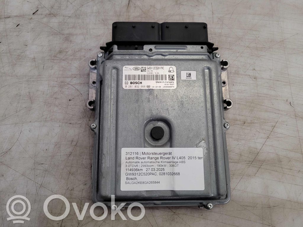 Land Rover Range Rover L405 Engine control unit/module 
