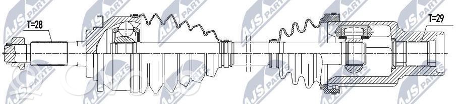 Ford Ranger Drive shaft (set) 