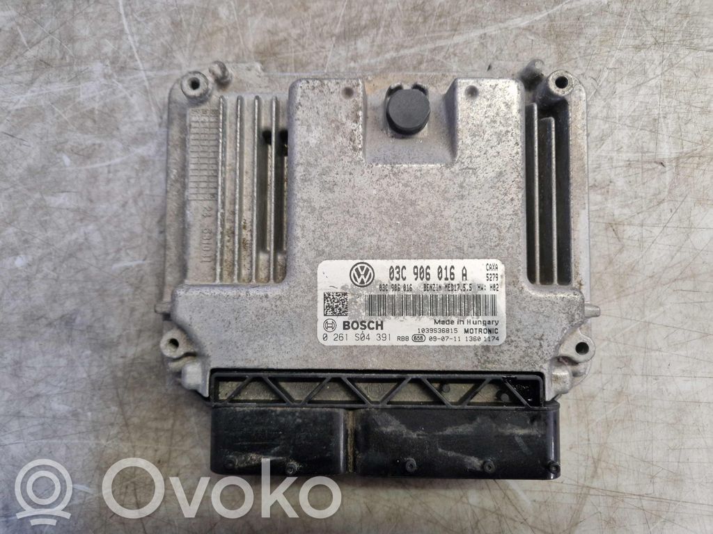 Engine control unit/module   03C906016A,03C906016A,03C906016,0261S04391,03C906016,03C906016A