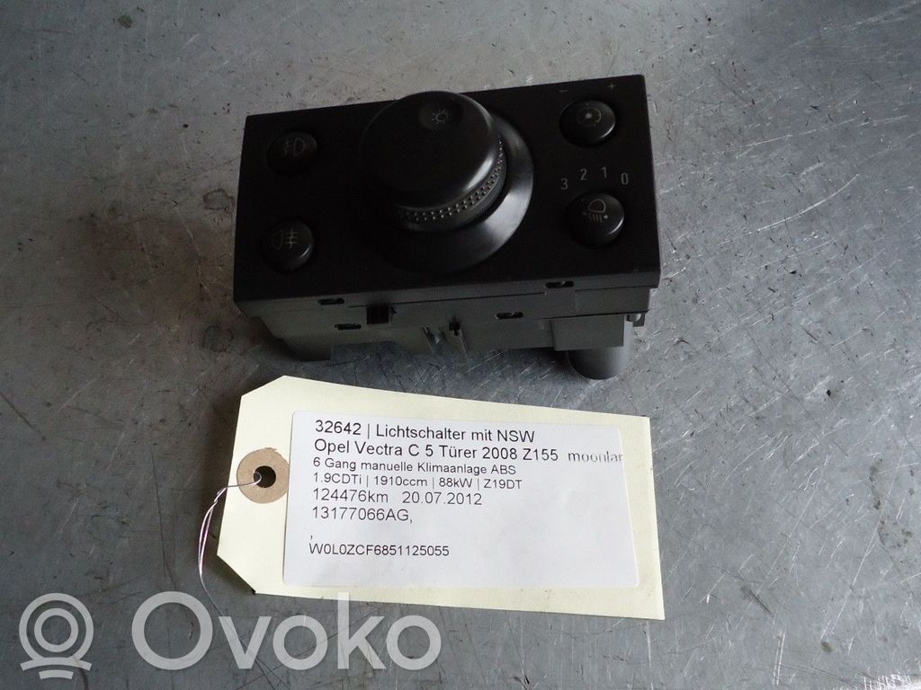 Opel Vectra C Interruptor de luz 