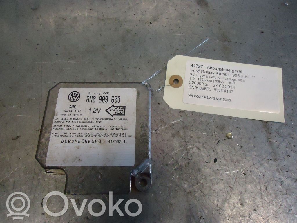 Airbagsteuergerät   6N0909603,5WK4137,5WK4137,6N0909603