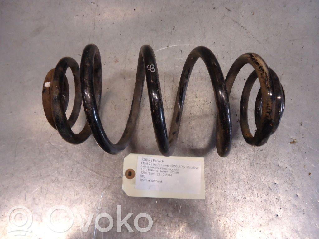 Opel Zafira B Sprężyna tylna 