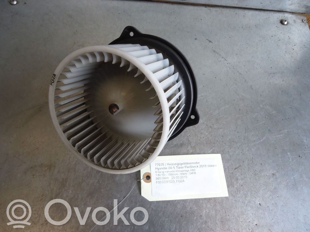 Hyundai i30 Ventola riscaldamento/ventilatore abitacolo 