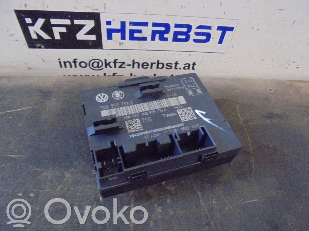 Other control units/modules   7N0959794E,7N0959795A,7N0959794E,7N0959795A